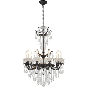 Canada LED 28 inch Satin Black Chandelier Ceiling Light